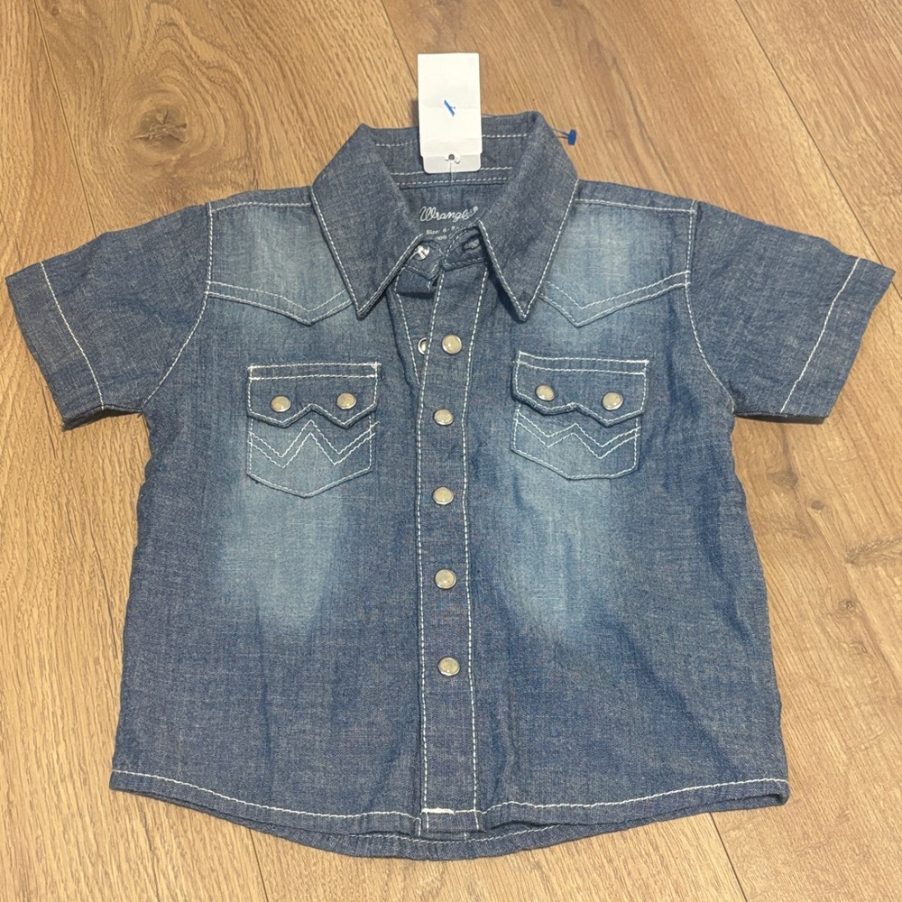 Wrangler Baby Button-Up Denim Shirt